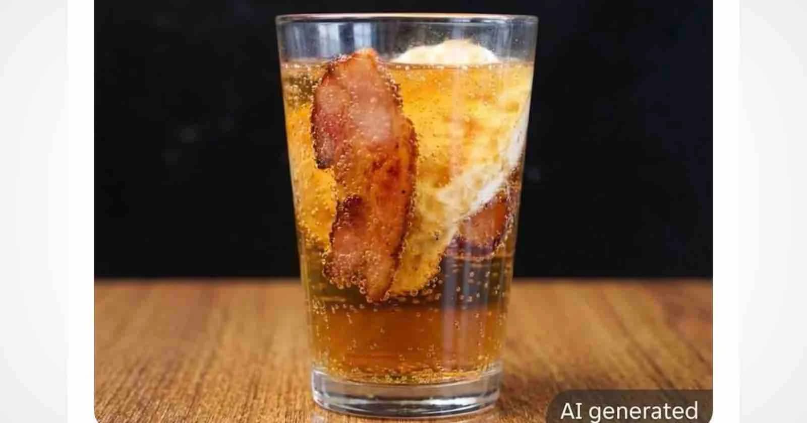 Food Delivery App Apologizes for AI-Generated Menu Photos Showing Bacon Floating in Soda