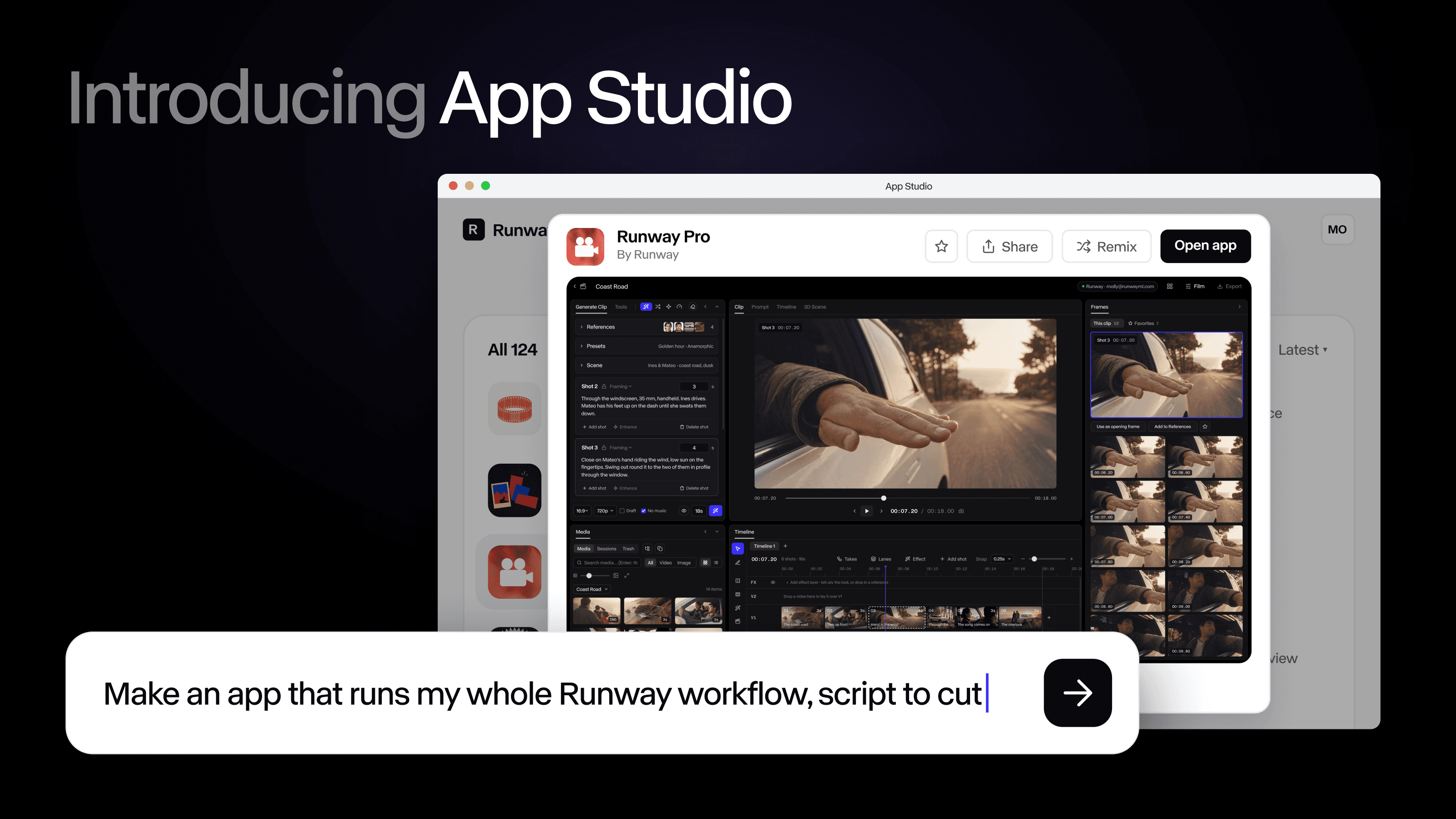 Runway News | Introducing Runway App Studio